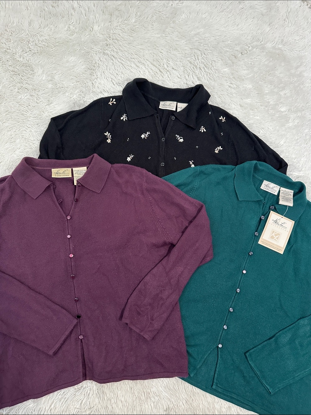 🥕 Bundle of 3 Kathie Lee Collection Cardigan Sweaters